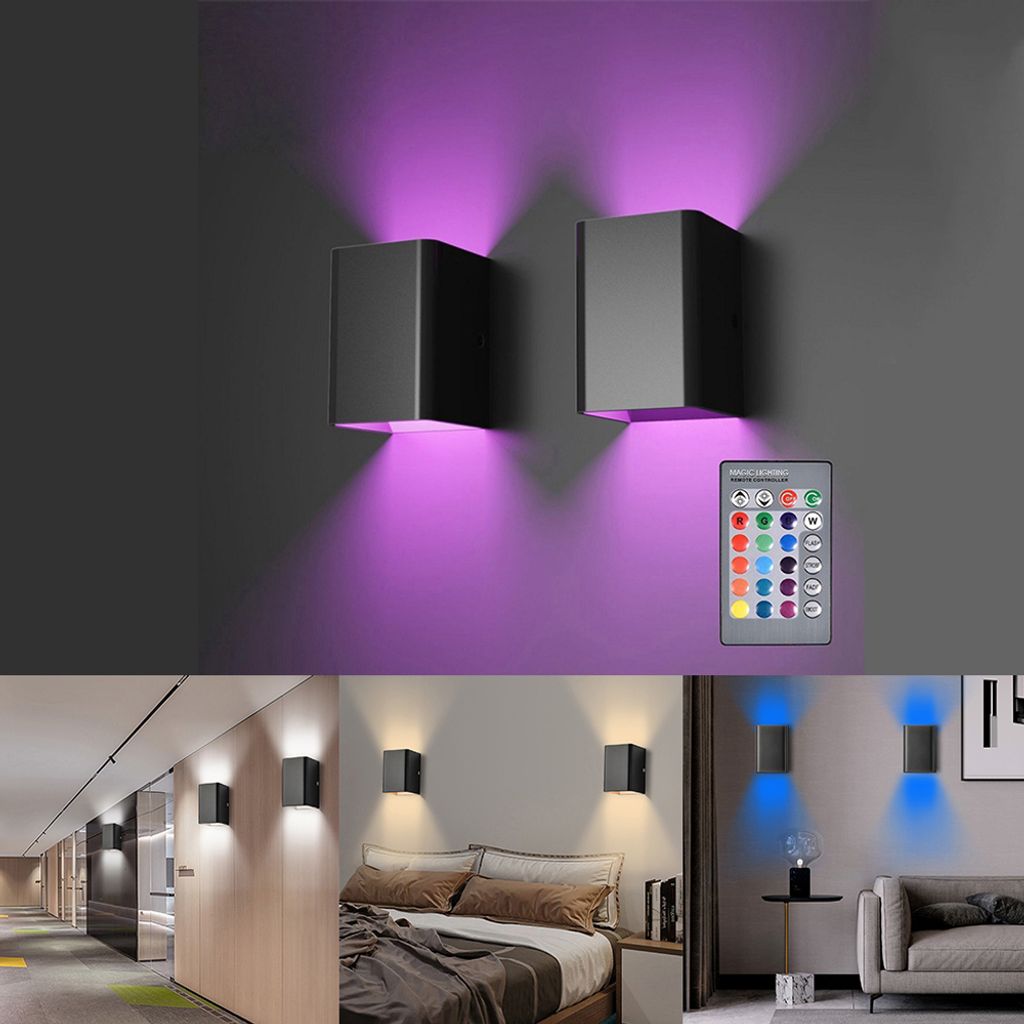 2x Moderne Led Wandleuchte Schwarz Innenwandleuchten Mit Produktbild 10