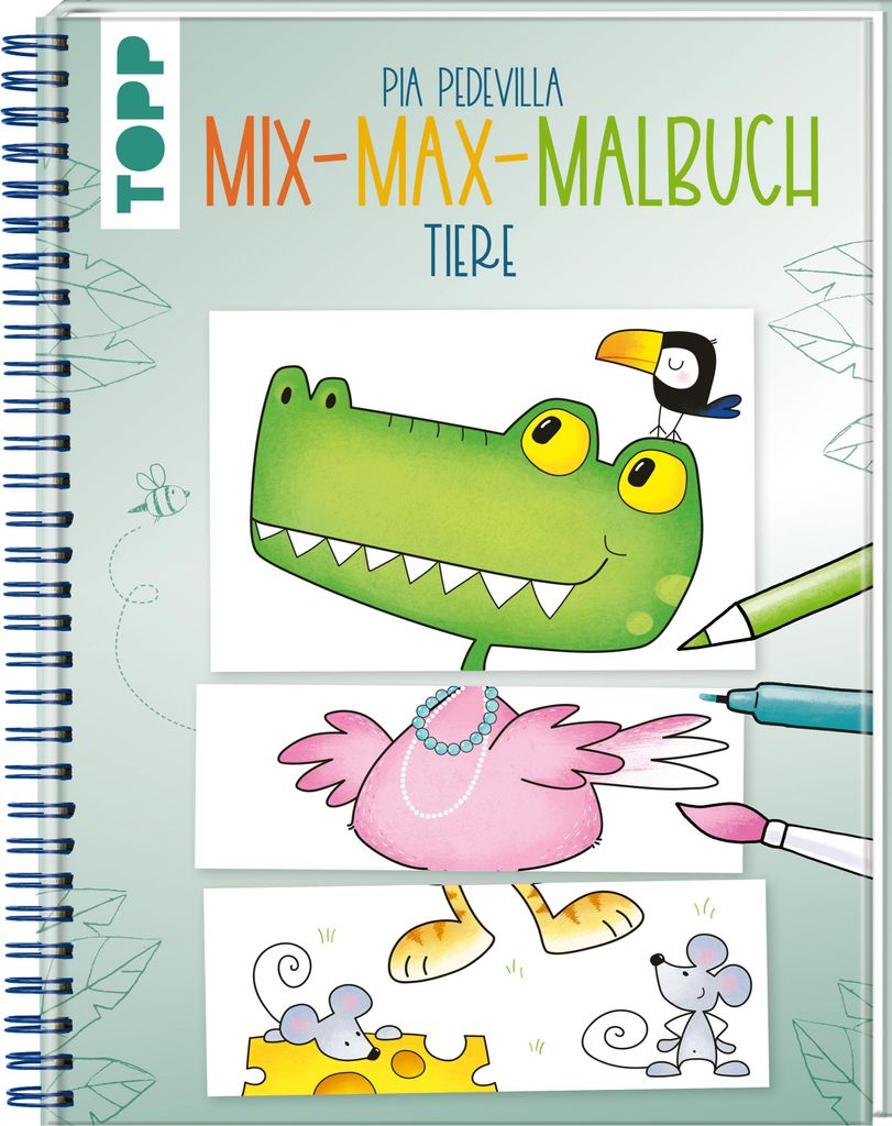 Frech Malbuch Tiere Mix-Max mit trennbaren Seiten für Kinder ab 5 Jahren