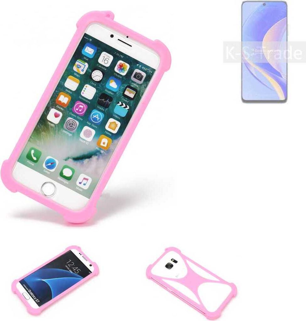 K-S-Trade Handy Hülle kompatibel mit Huawei nova Y90 Schutz Hülle Bumper Silikon Schutz Hülle Cover Case Silikoncase Silikonbumper TPU Softcase