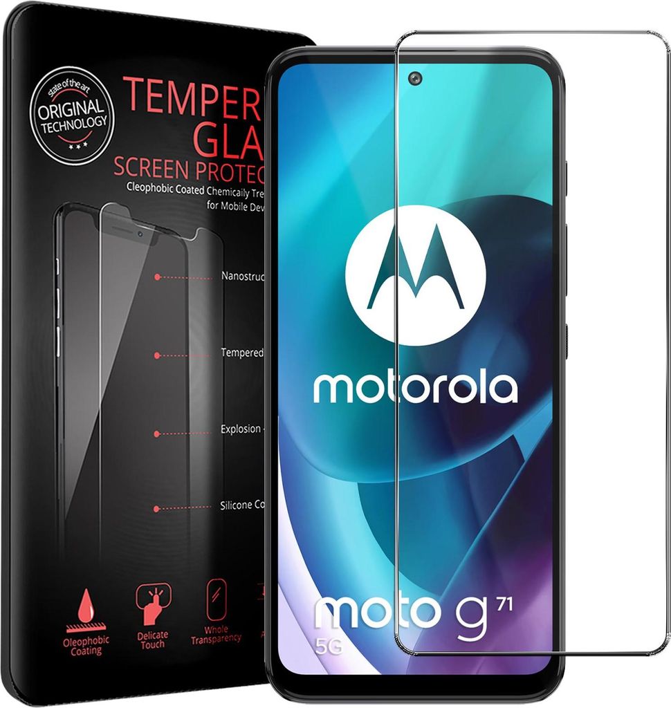 2x Schutzfolie für Motorola Moto G71 5G Handyfolie Panzer Schutz Glas Folie Displayschutz