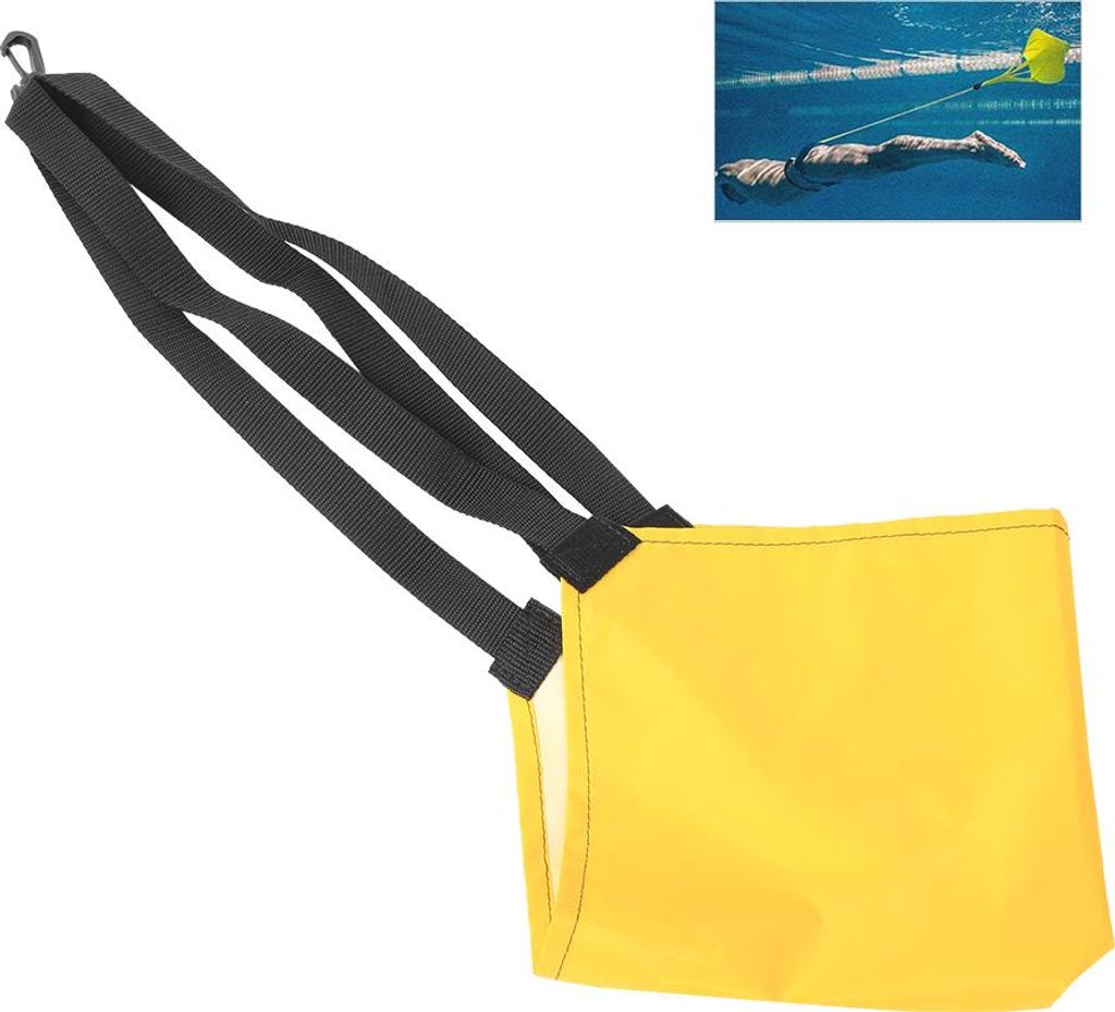Schwimmtrainer Schwimmkrafttraining Geschirr Widerstandsgürtel mit Mesh Pocketybellow