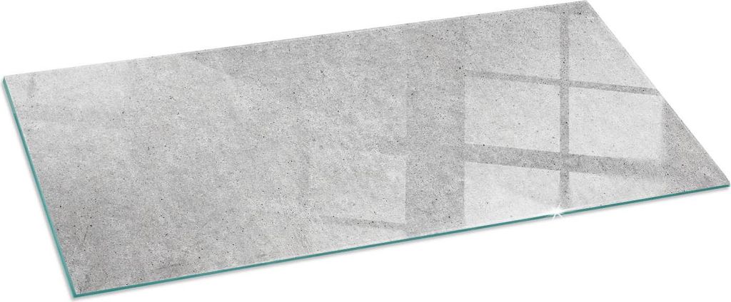 Funkenschutzplatte – Glasbodenplatte für Kaminofen – Kaminunterlage aus Glas – 125x50 cm – Feuerfeste Ofenbodenplatte – Hitzebeständige...