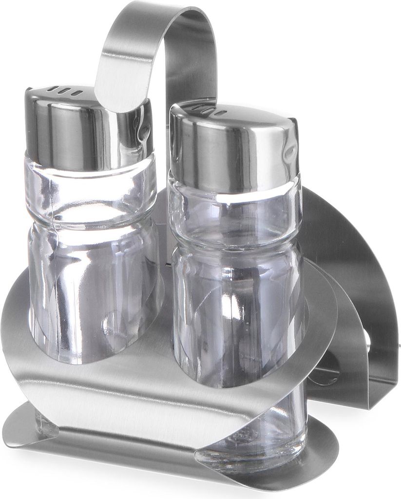 HENDI Menage 3-teilig Deluxe Salz / Pfeffer / Servetten