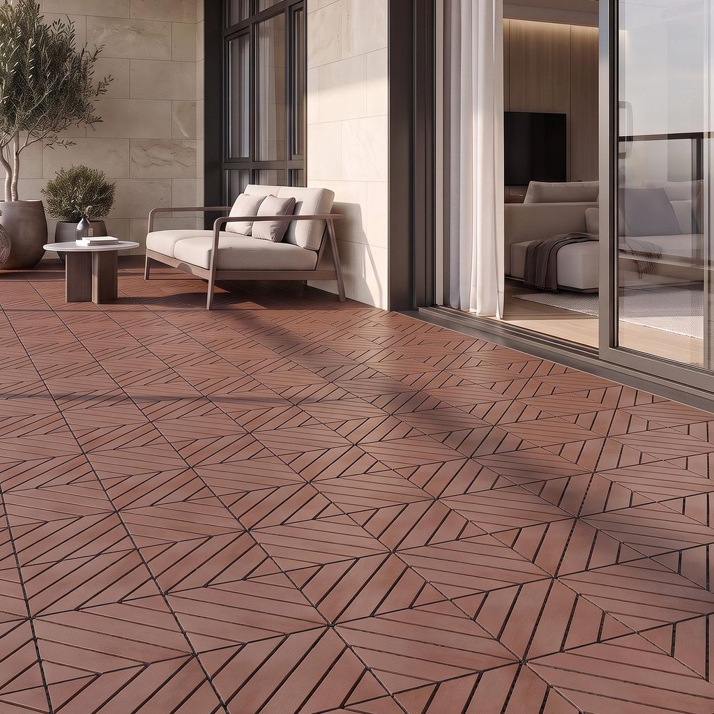 44 Stück Terrassenfliesen Stecksystem Klickfliesen Dielen Produktbild 