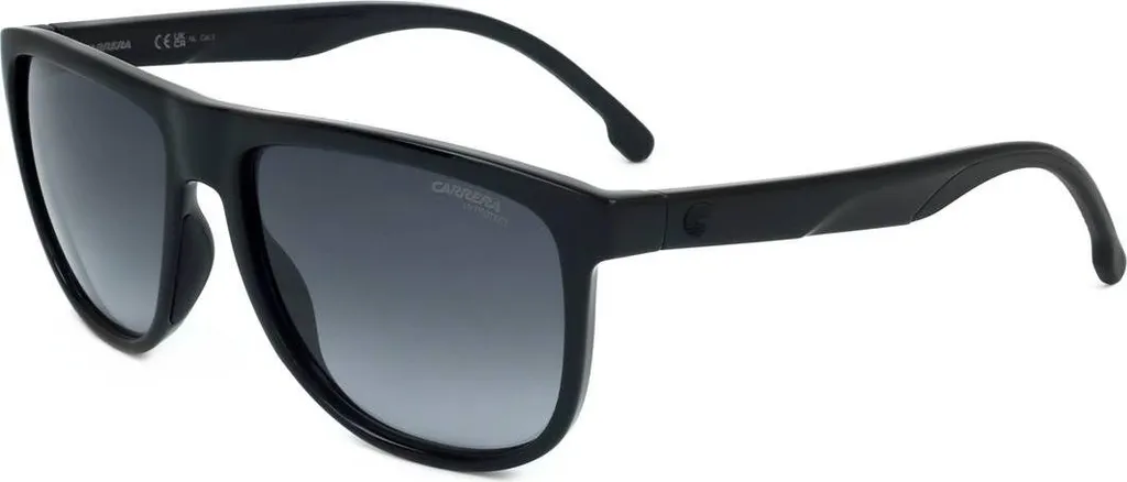 Carrera 8059/S 807/9O Occhiale Sole Uomo Nero Lente Sfumata 58