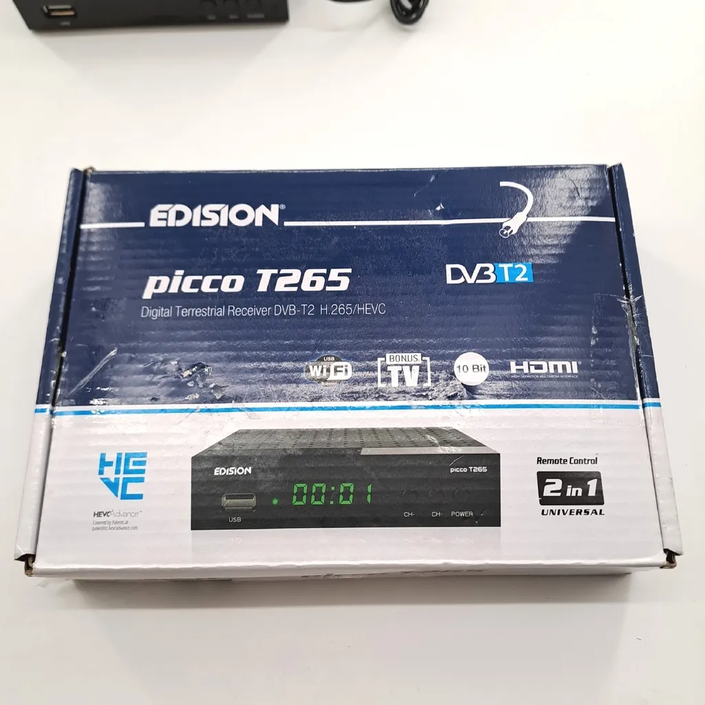 Décodeur TNT HD DVB-T2 Edision Picco T265 H.265 HEVC avec Port USB - 13