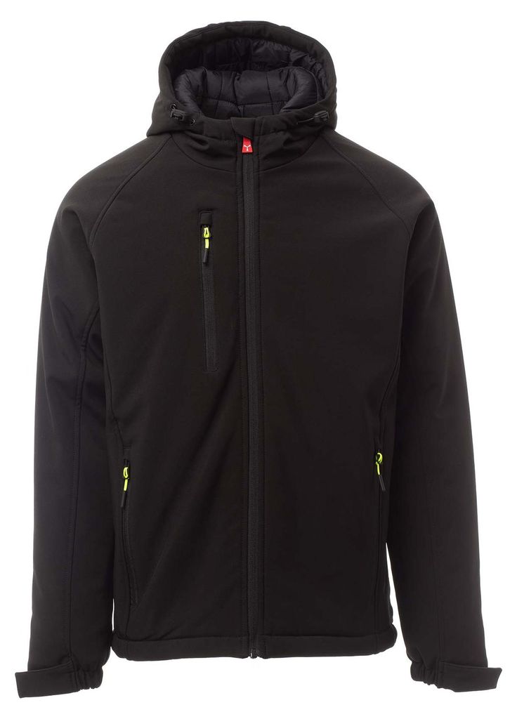 Mivaro Herren Winter Softshelljacke in Schwarz - Produktbild 