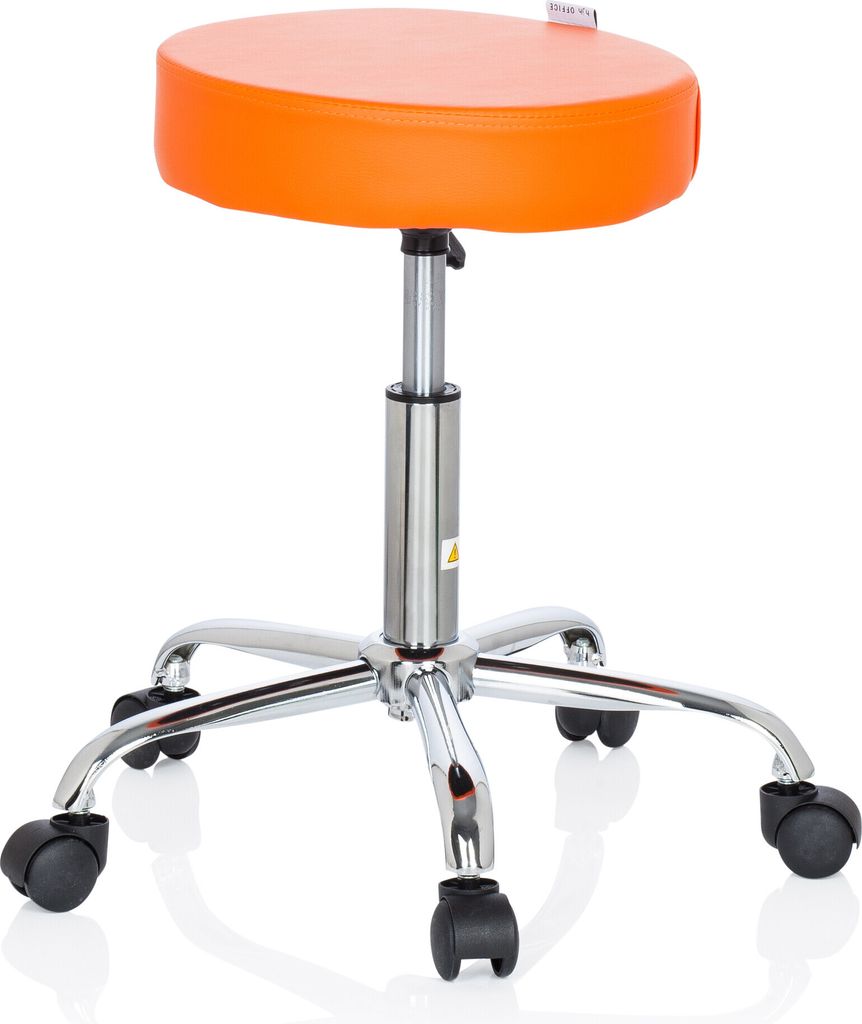 hjh OFFICE Drehhocker OPERATOR II Rollhocker Arbeitshocker, Produktbild 8