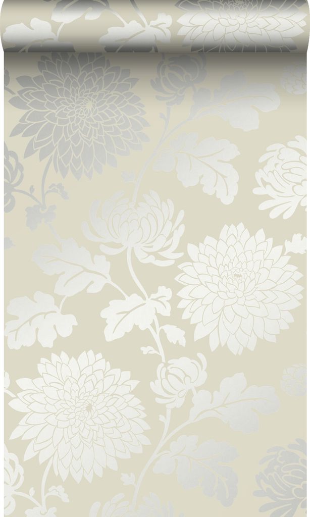 Origin Wallcoverings Tapete Blumen Beige 53 cm x 10.05 m Produktbild 