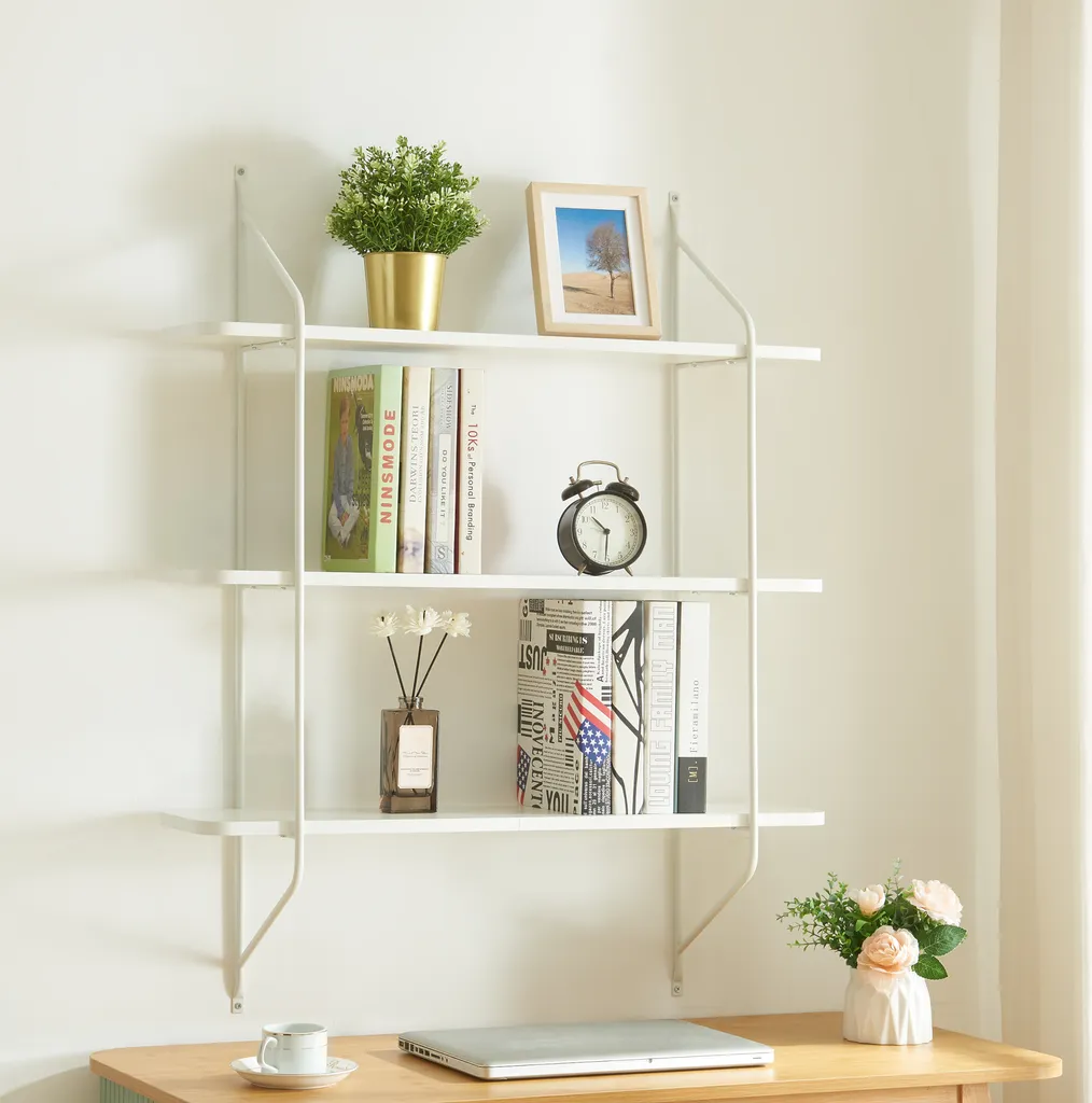 Scaffale Mensola Parete Østfold 100x80x21 Bianco | Alta Qualità
