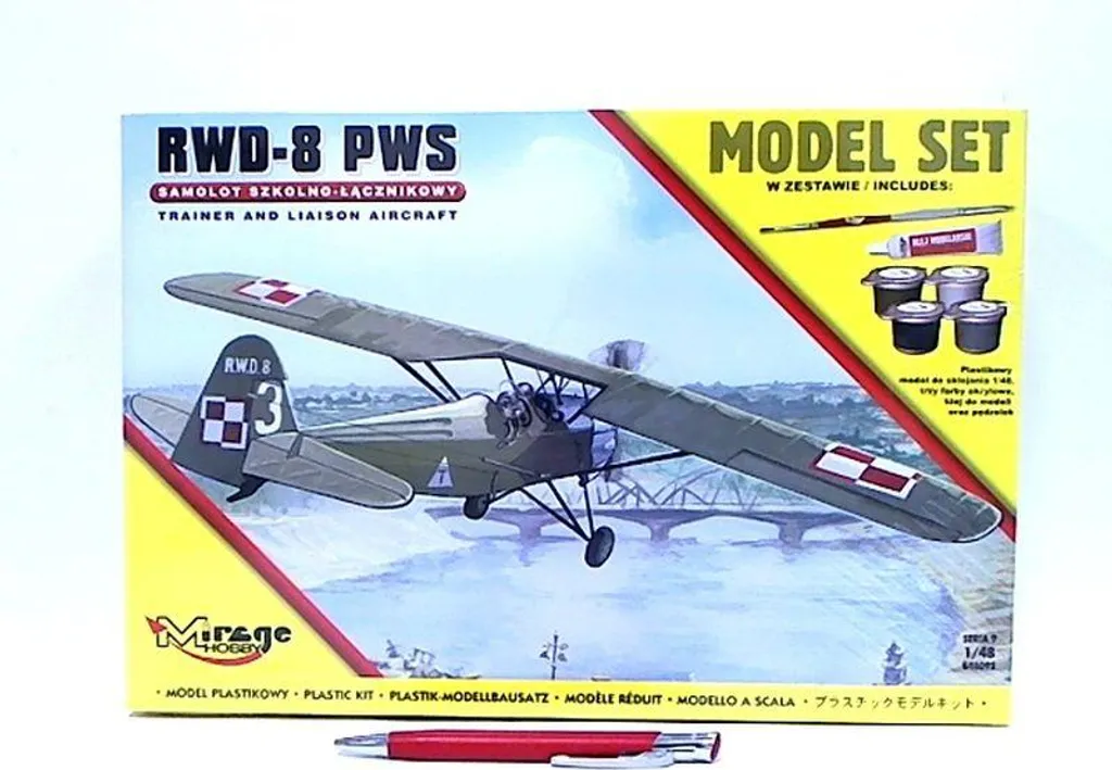 Maquette avion RWD 8 Mirage Hobby S09 848092 kit de montage complet