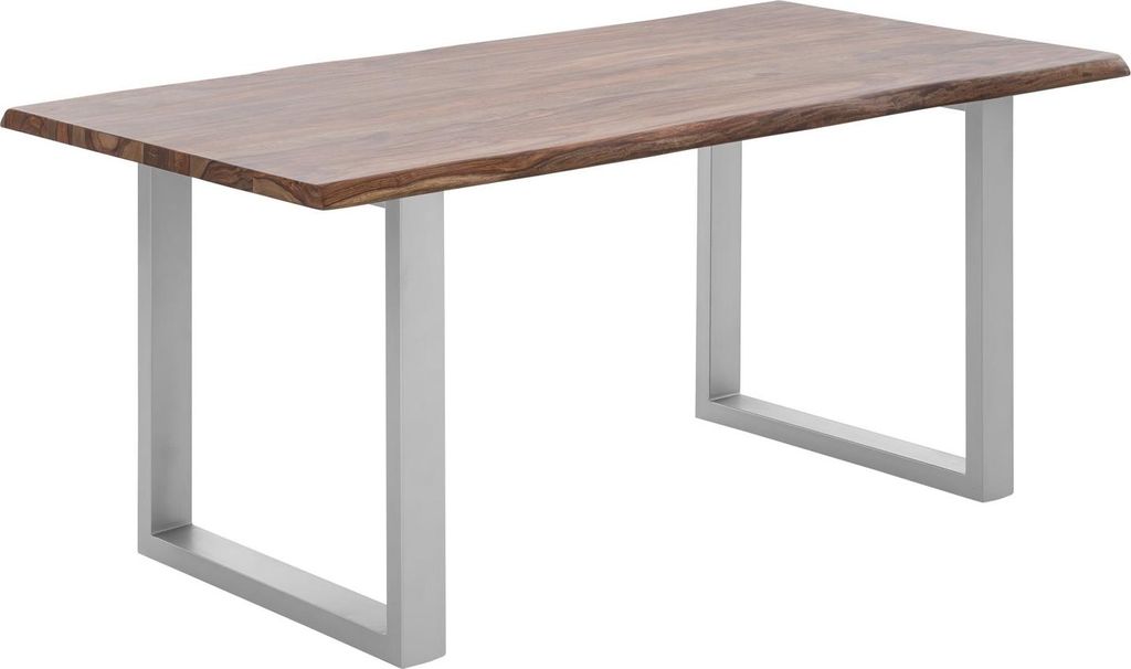 Esstisch Bullwer Palisander silberfarben 140x90 cm
