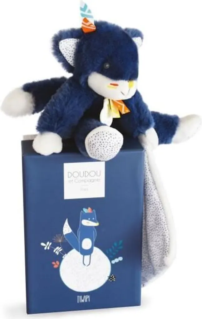 Doudou Loup Tiwipi Doudou et Compagnie en Velours Doux et Respirant