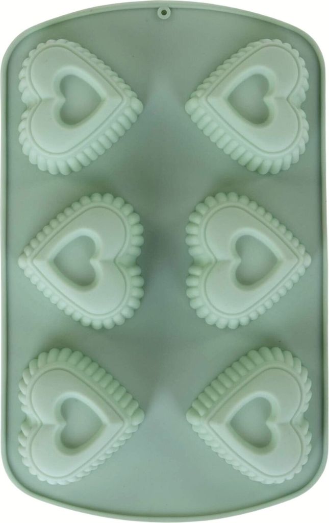 Zielona silikonowa forma na muffiny, 27 x 17 cm Zdjęcie produktu 