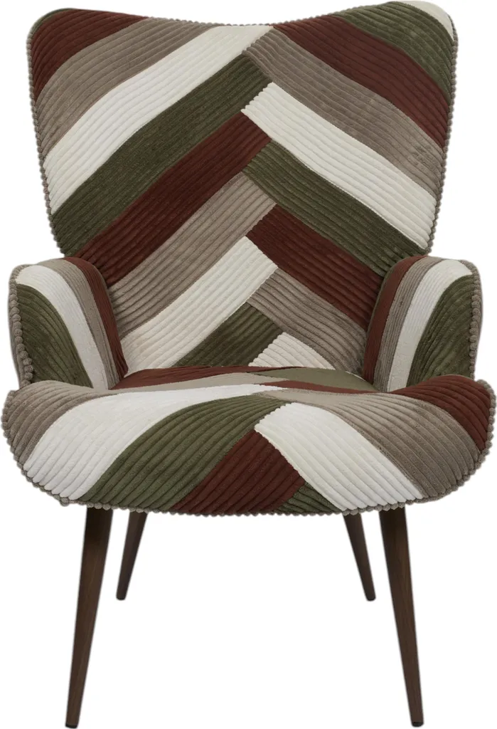 Fauteuil de Lecture Scott Patchwork Cotele pour Salon et Chambre - 2