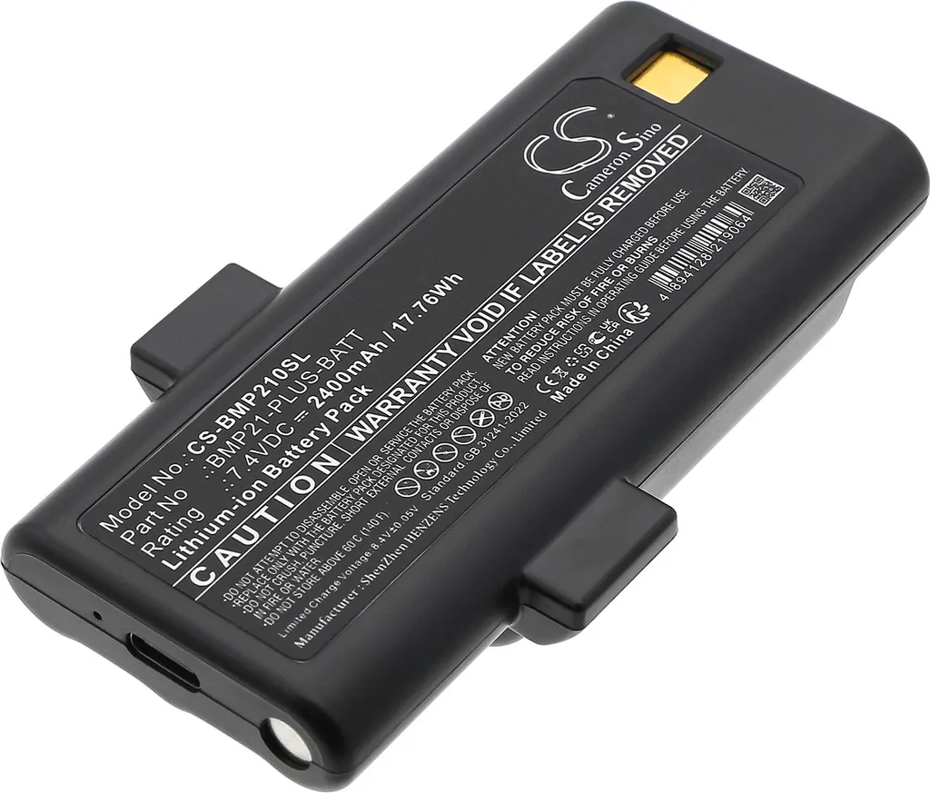 Batterie de Remplacement pour Brady BMP21 Plus - Corrige les Pannes