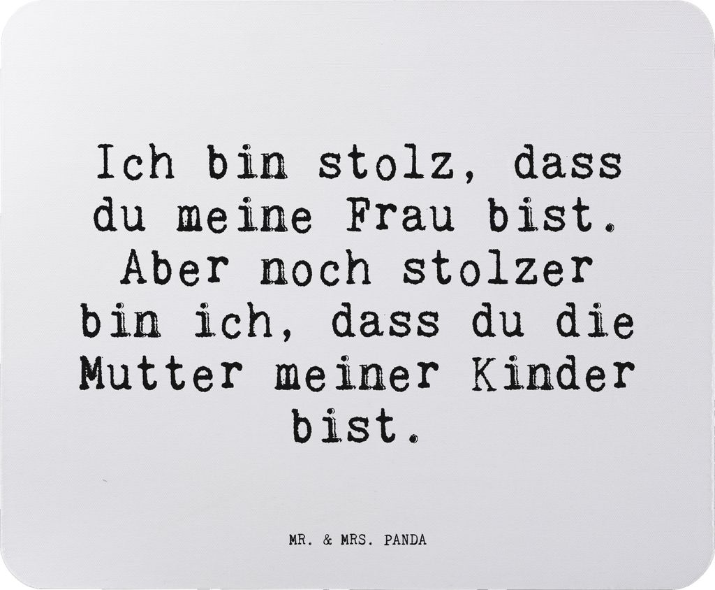 Mr. & Mrs. Panda Mouse Pad Ich bin stolz, dass... - Aquarellblau - Geschenk, Ehefrau Spruch, pc mauspad, mousepad, Freundin, Geburt, Sprüche, Toch...