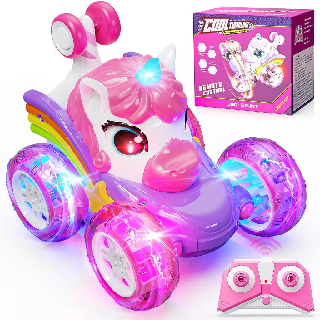 Ferngesteuertes Einhorn Auto für Mädchen ab 3 Jahren – RC Produktbild 