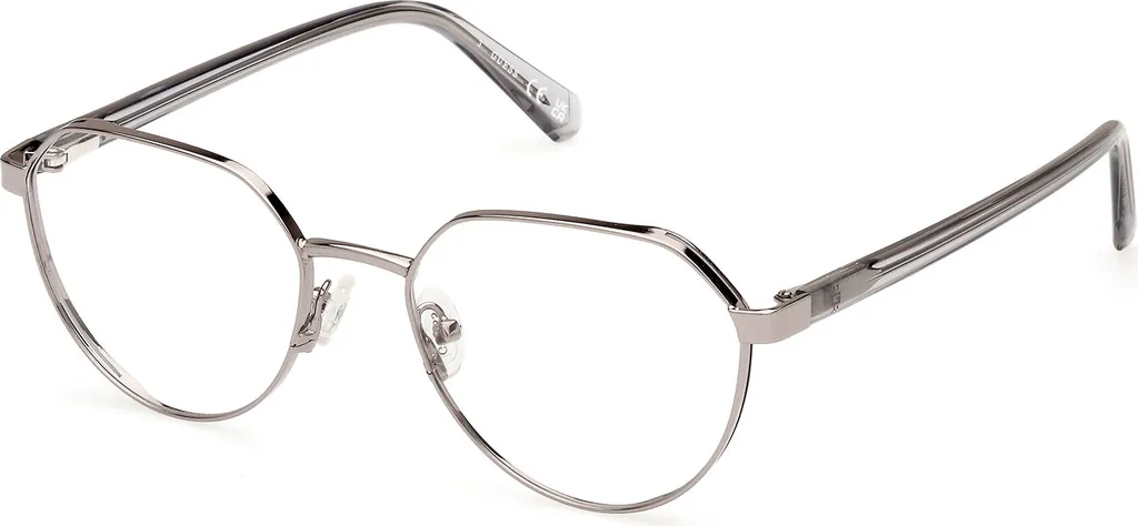 Lunettes de vue Guess GU50136 008 Gris Brillant - Monture Homme 51mm