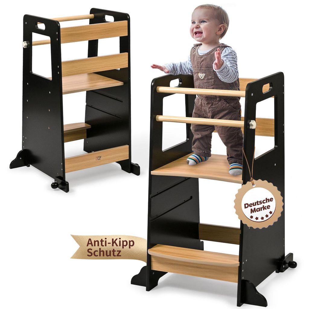 Baby Vivo Lernturm aus Holz höhenverstellbar - Noah in Produktbild 