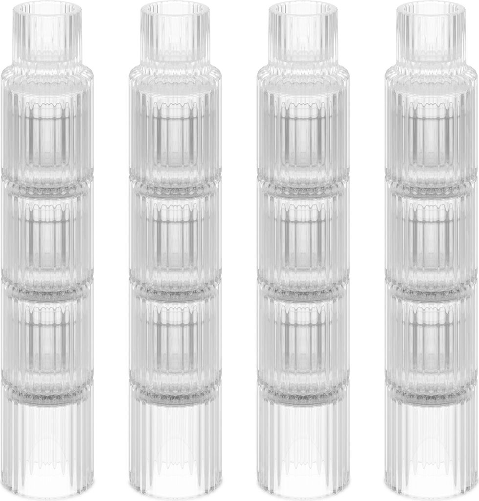 relaxdays Kerzenständer geriffelt 20er Set Produktbild 5