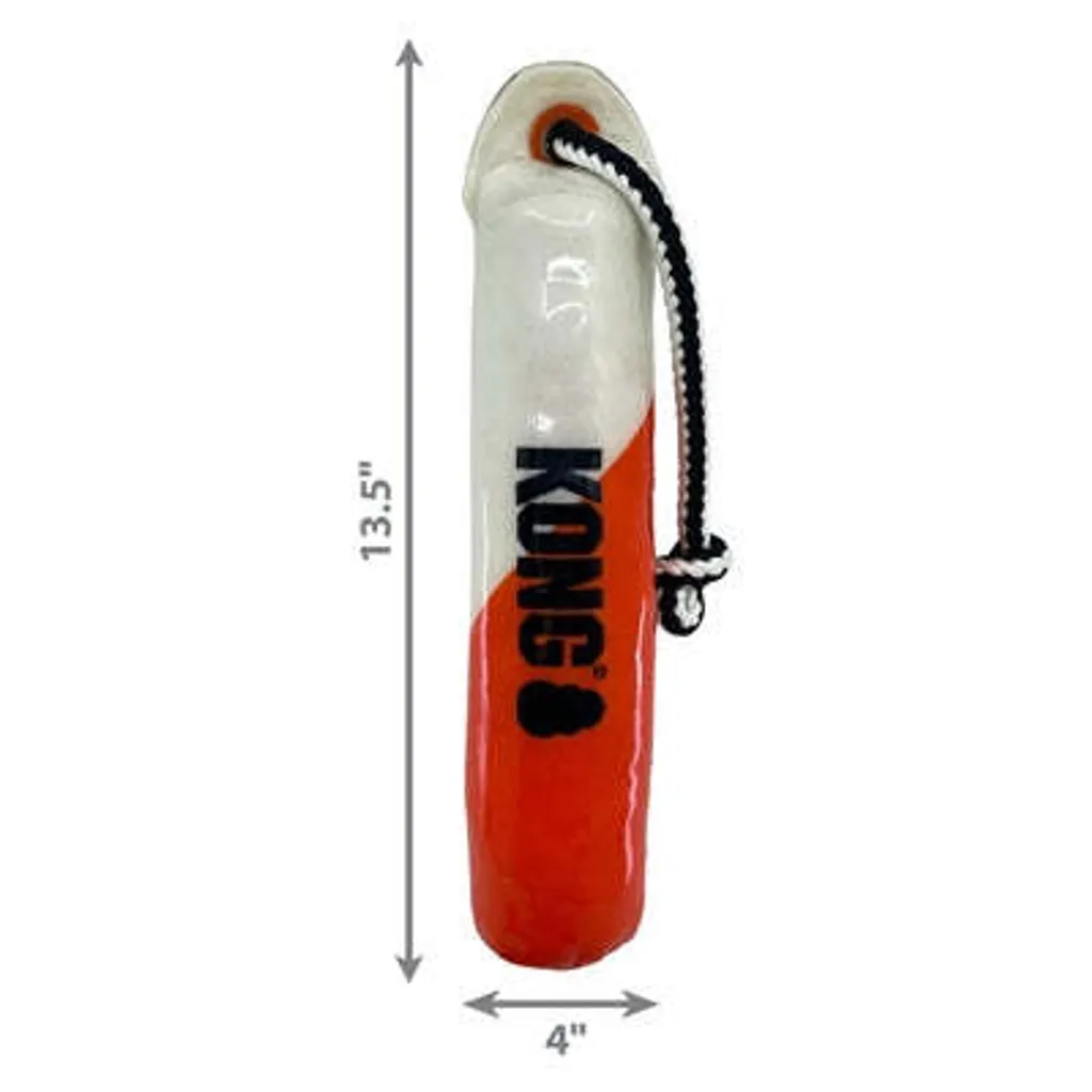 Kong Wild Shieldz Training Dummy - Apportable Résistant Orange et Blanc