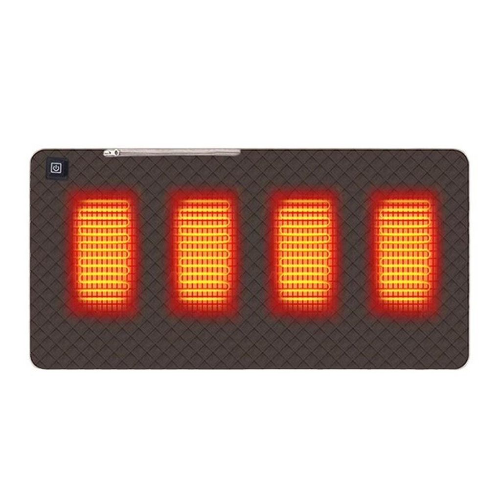 Beheiztes Sitzkissen 45x90 cm, tragbares USB-Heizkissen mit 3 Heizstufen, faltbares wasserdichtes Wärmekissen für Büro, Spielzimmer, Wohnzimmer