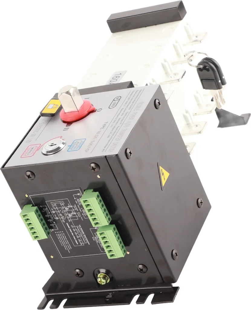 Inverseur de Source Automatique Triphasé 160A pour Groupe Électrogène - 4