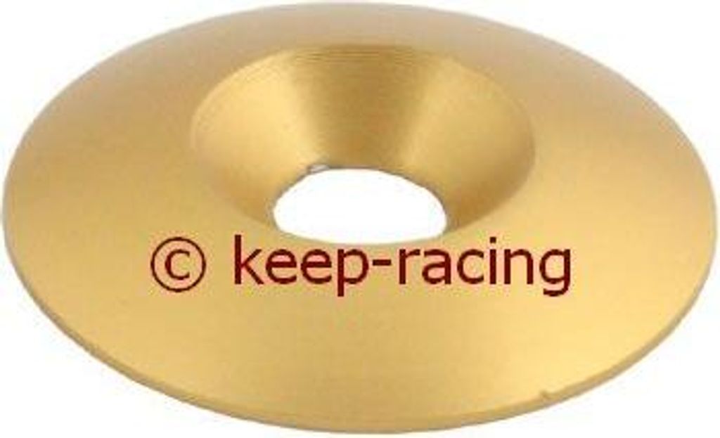 Unterlegscheibe für Senkkopfschraube, 34 x 8mm, Aluminium, eloxiert, Farbe:gold