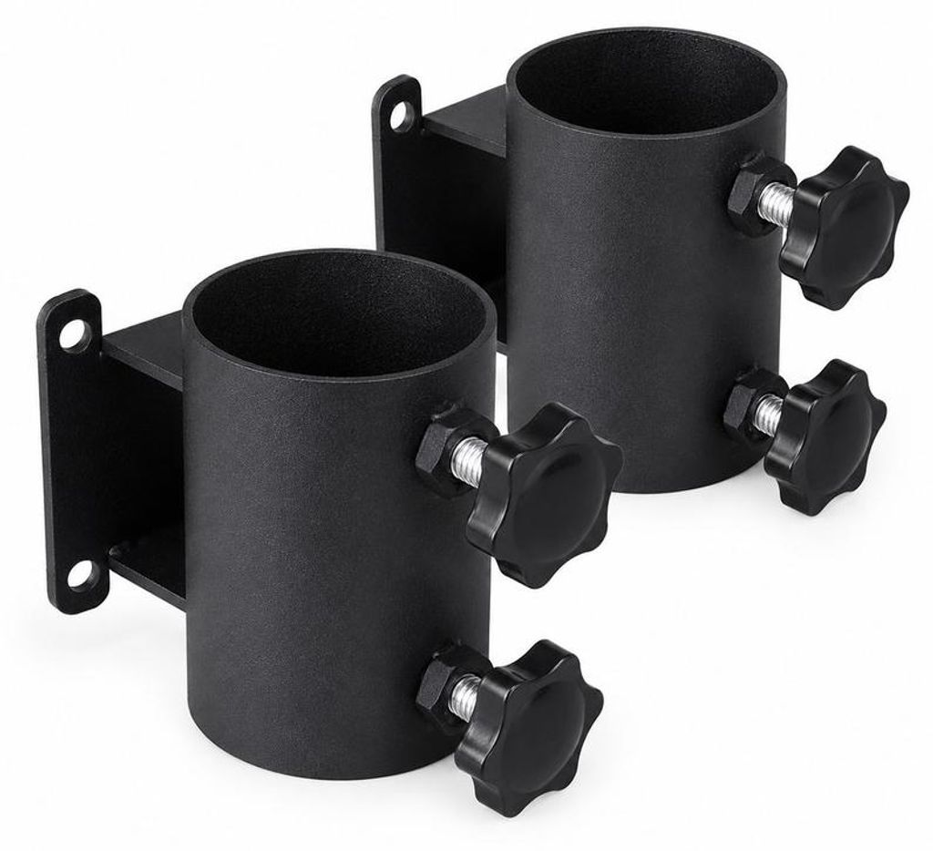 2er-Set Deckschirmhalter aus Edelstahl, Terrassenschirmhalter, Schirmklemme für Terrassengeländer, strapazierfähige Außenschirmklemme