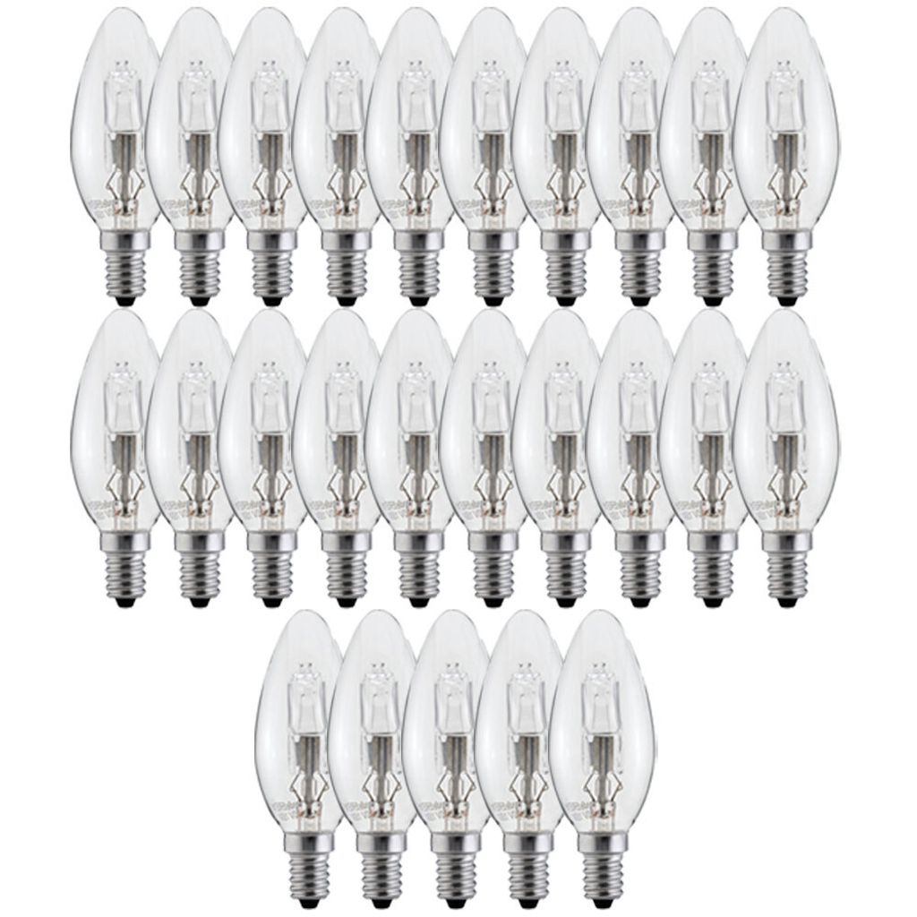 25 x Spectrum Halogen Leuchtmittel Kerzen 28W fast 40W E14 Produktbild 