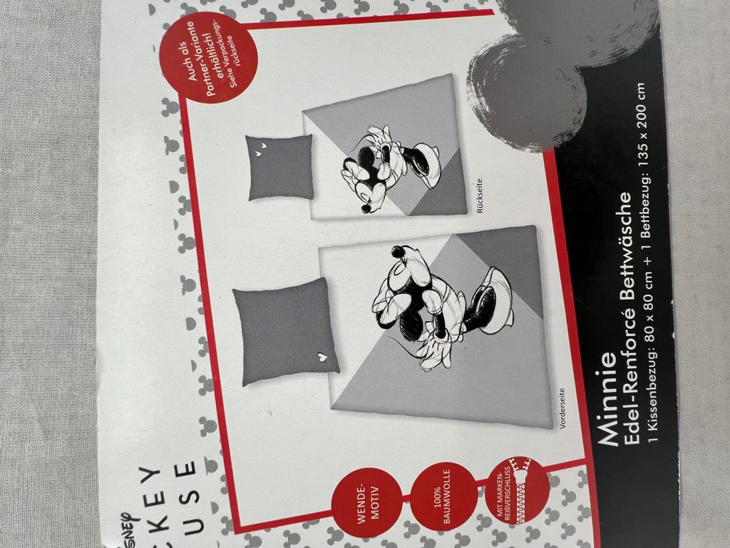 Disney Mickey Mouse Edel-Renforcé-Bettwäsche 135x200 cm Produktbild 
