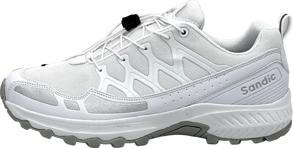 Nowaland Damen Herren Wanderschuhe Bequeme Trail Running Trekkingschuhe Outdoor Schuhe ,Weiß/Grau,40