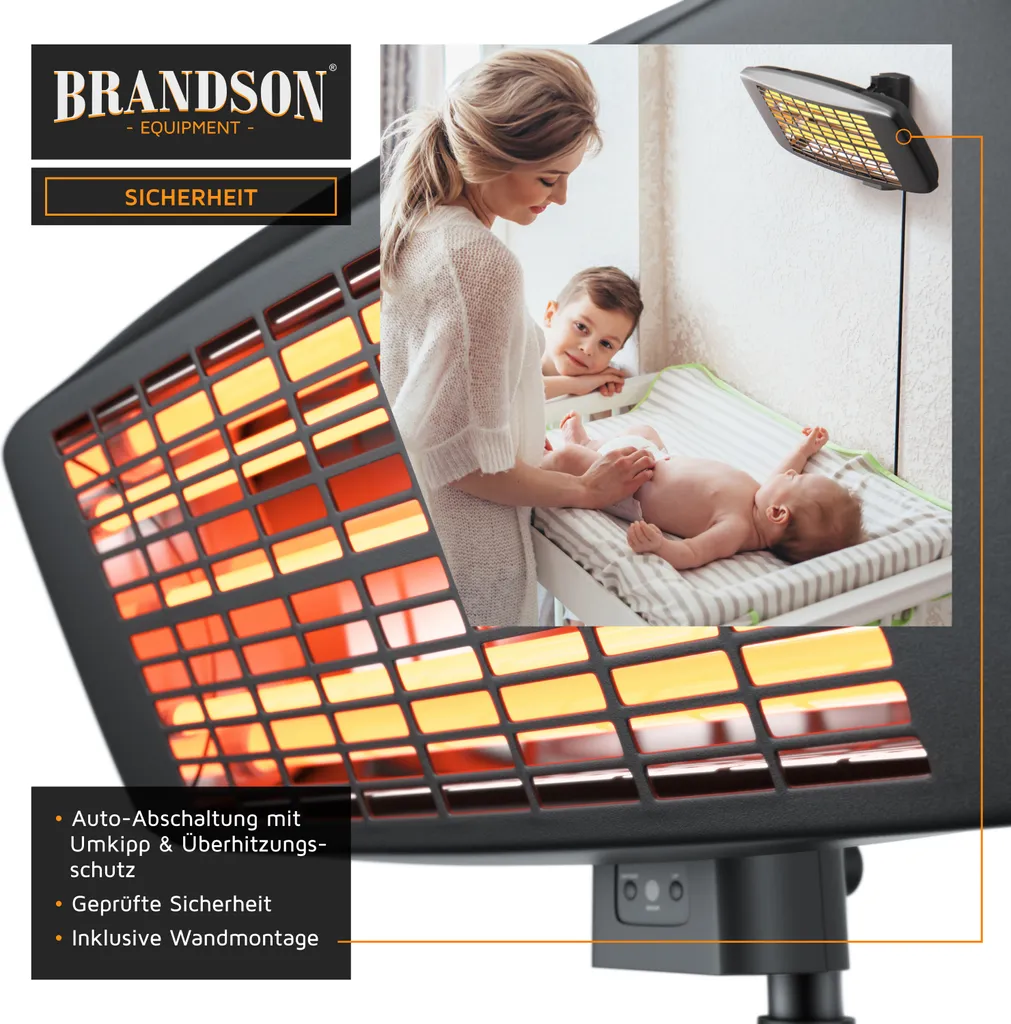 Radiateur pour Table à Langer : Chauffage Mural Bébé avec Télécommande - 4