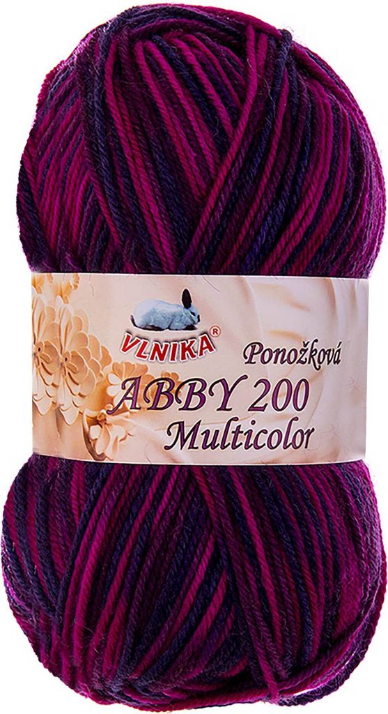 100g Strickgarn Abby 200 multicolor Sockengarn Socken-Wolle Produktbild 