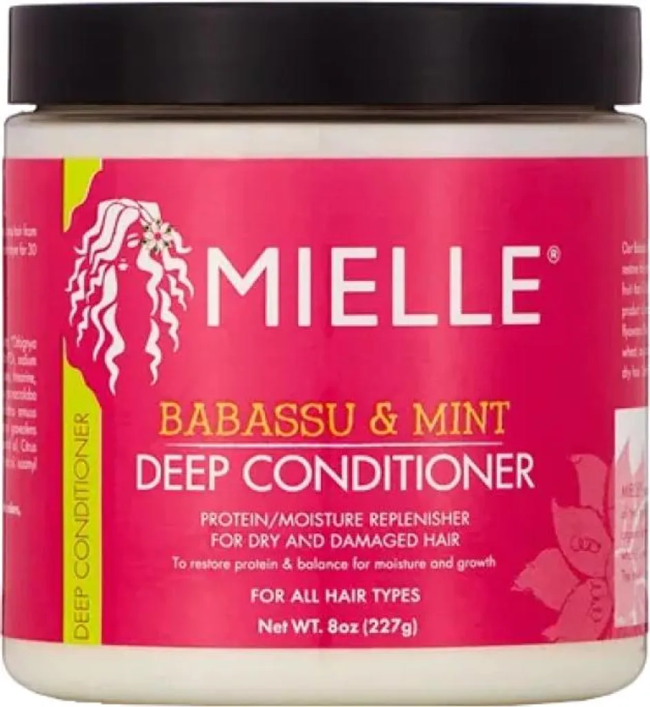 Adieu Cheveux Cassants avec Mielle Babassu Mint Deep Conditioner 227g