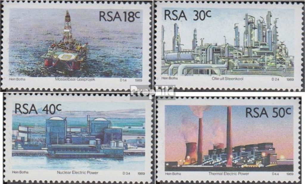 Briefmarken Südafrika 1989 Mi 785-788 (kompl.Ausg.) FDC Energiegewinnung