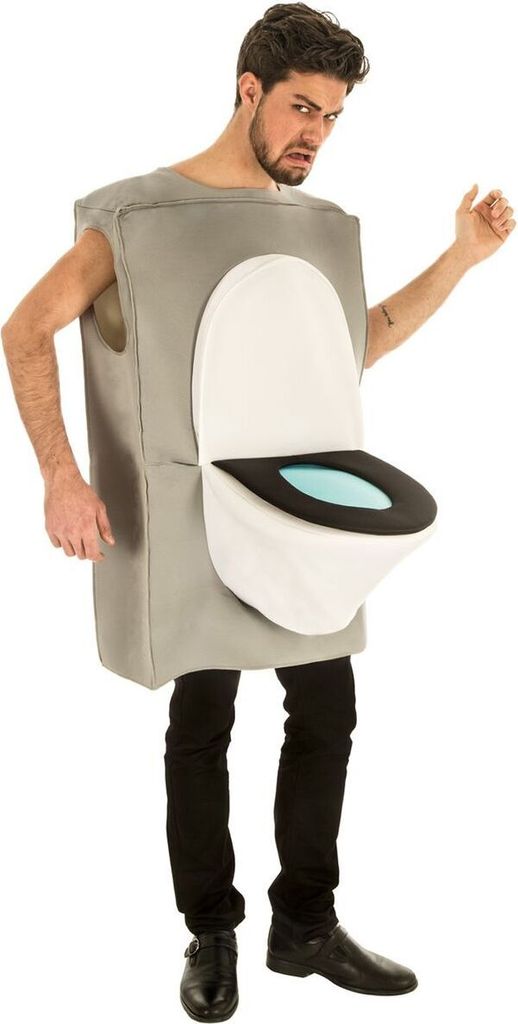 Toiletten Kostüm Verrücktes WC für Erwachsene von Vorne