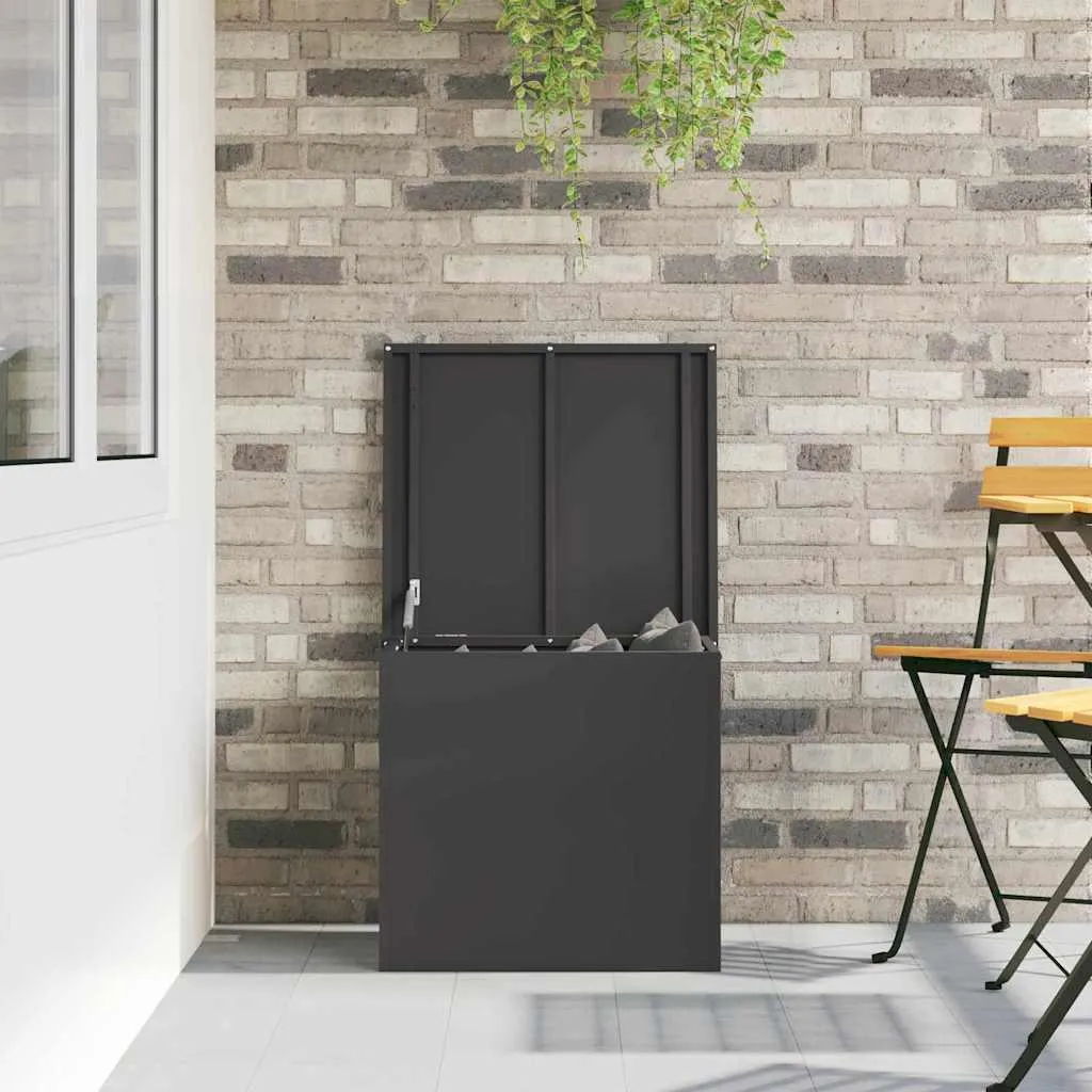 Box Esterno Acciaio Nero 55x50,5x50 - Baule Organizer Tuttofare - 4