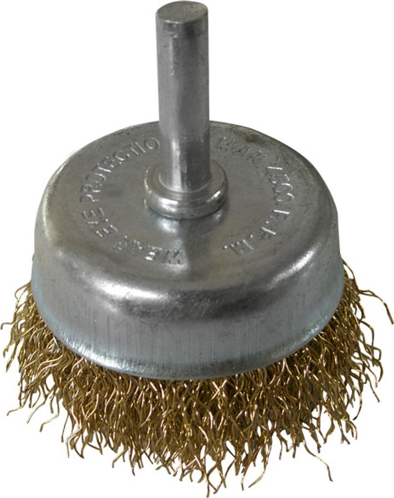 63 mm Messingdrahttopfbürste Drahtbürste zylindrischer Schaft für Bohrmaschine