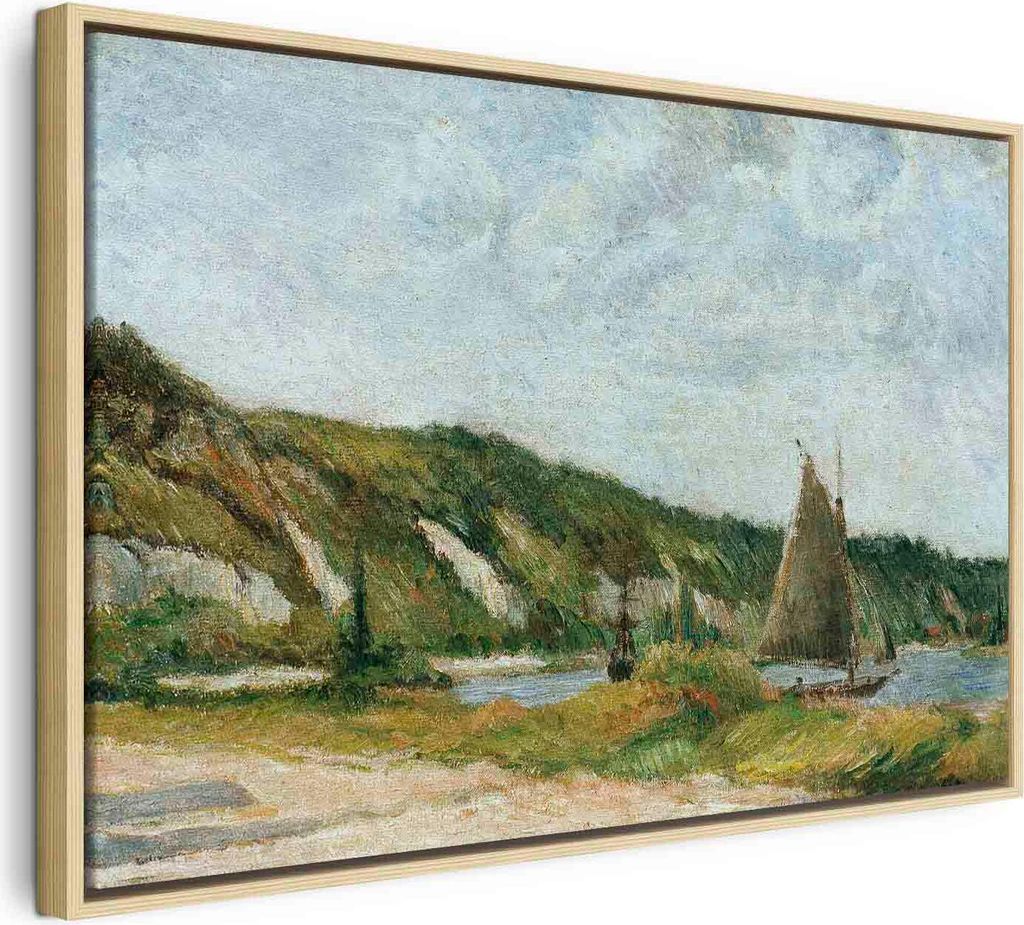 Italienischer Leinwand Leinwandbild - Les voiliers (Paul Gauguin) 120x80 cm Reproduktionen l-F-12487-b-a