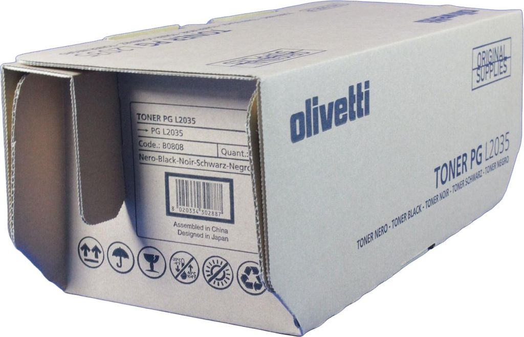 Olivetti Toner B0808 Schwarz für Olivetti PG L2035
