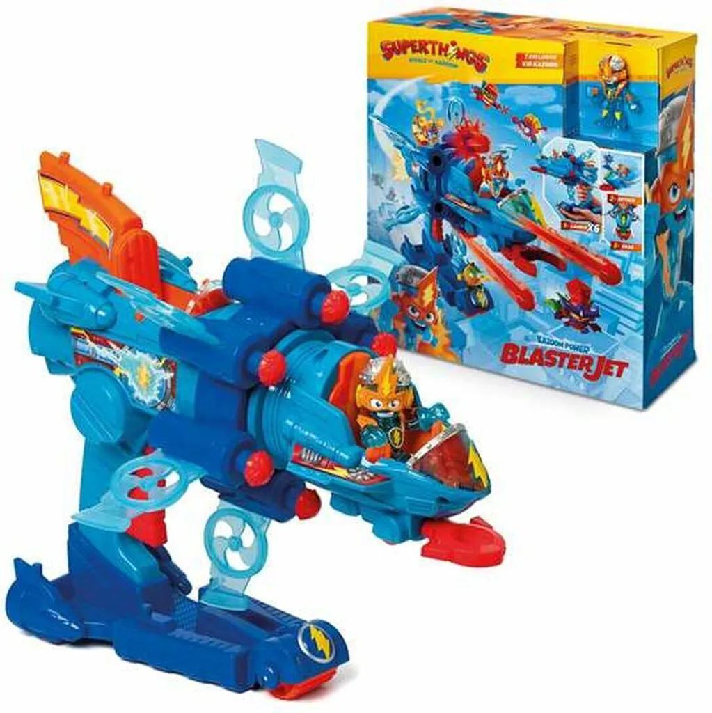 Figurine S Blaster Jet Magic Box avec chargeur rotatif bleu - 2