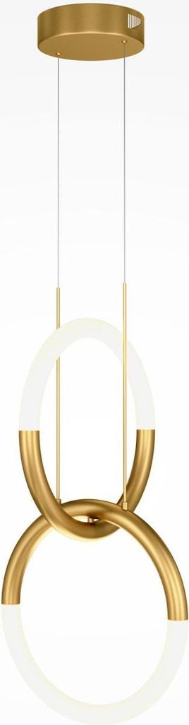 LED Pendelleuchte Metall H: max. 120 cm in Gold Weiß warmweiß 3000 K 1200 lm Modern Hängeleuchte
