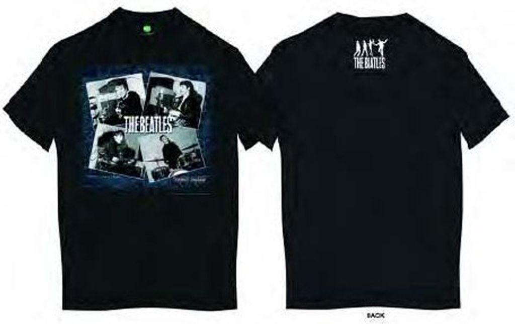 Die Beatles in der Höhle Herren Blk T Shirt: X large