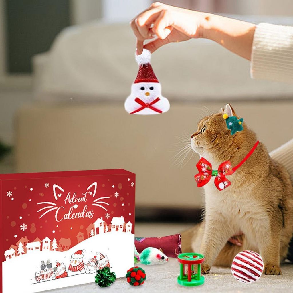 Adventskalender Katzenspielzeug 2025 – 24-türiger Weihnachtskalender Mit Plüsch, Rasseln, Knisterbällen & Mäusen, Ca. 35 X 25 X 7 Cm Adventskalender Katzenspielzeug 2025 – 24-türiger Weihnachtskalender Mit Plüsch, Rasseln, Knisterbällen & Mäusen, Ca. 35 X 25 X 7 Cm