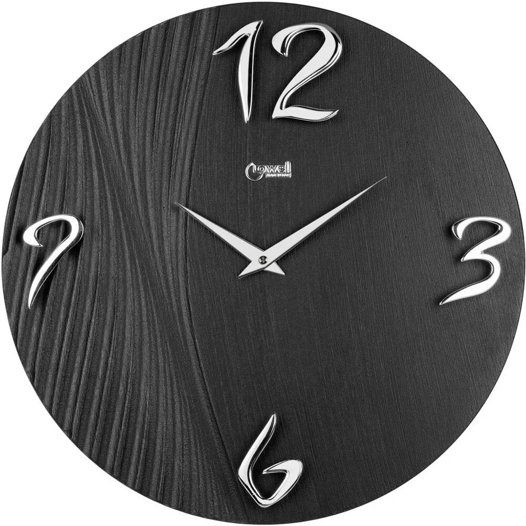 Horloge murale Lowell 11480 bois 40cm : lisibilité et silence quartz