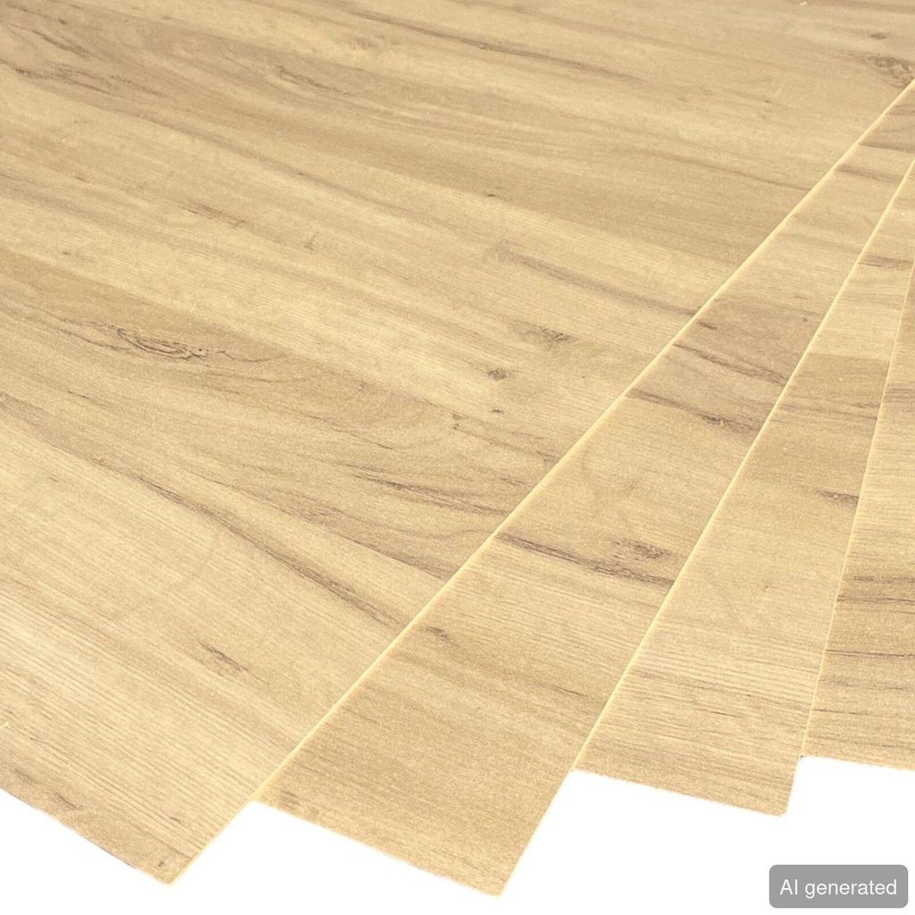 HDF Rückwandplatte 3 mm einseitig Nachbildung in Eiche Produktbild 
