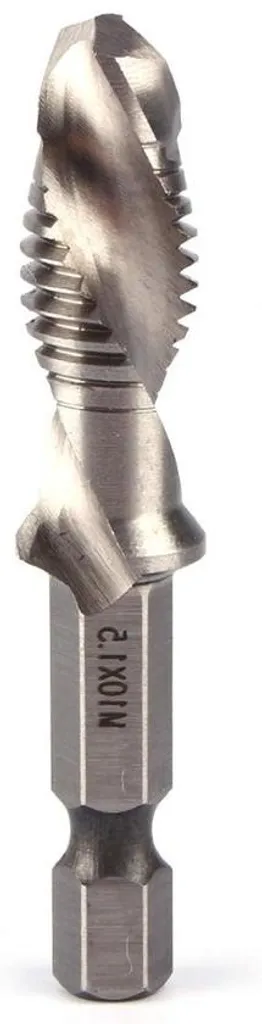 Forets M10 hexagonaux noir pour perçage métaux et inox haute densité
