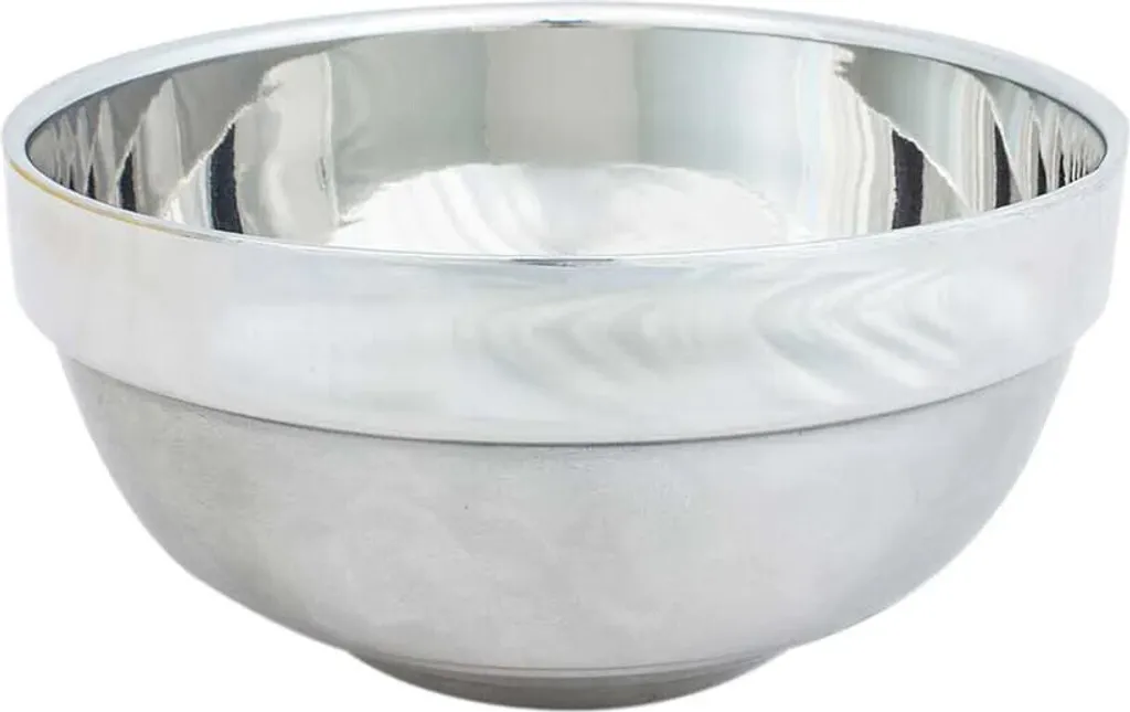 Bol à raser en acier inox incassable avec design ergonomique et épuré